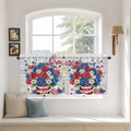Independence Day Kitchen Tier Curtains 36 Inch Long 2 Panel Set, Rod Pocket by Unknown