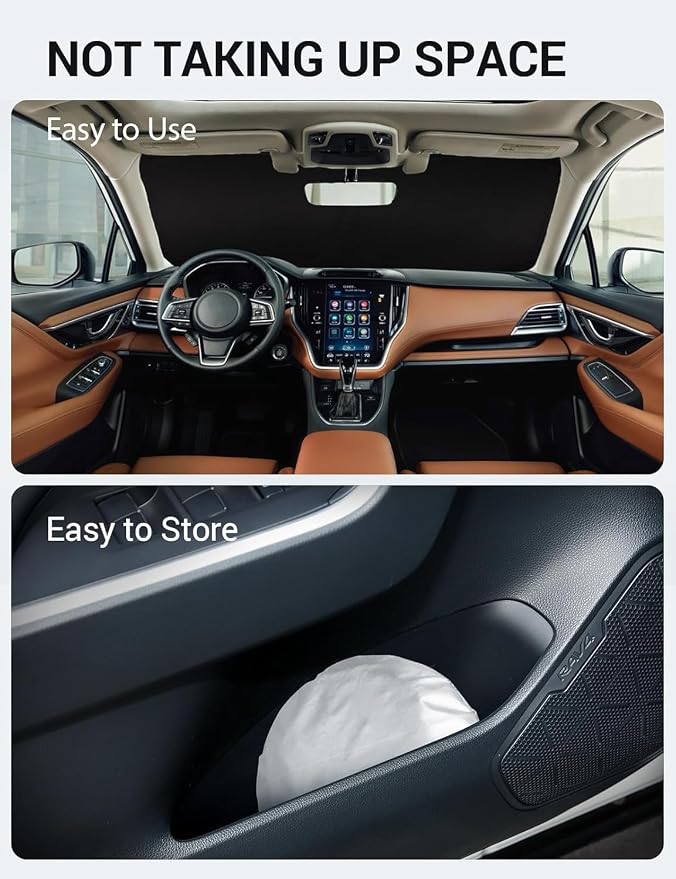 Proadsy 2026 Upgrade Windshield Sun Shade Custom Fit 2020-2025 Legacy Foldable - Image 9