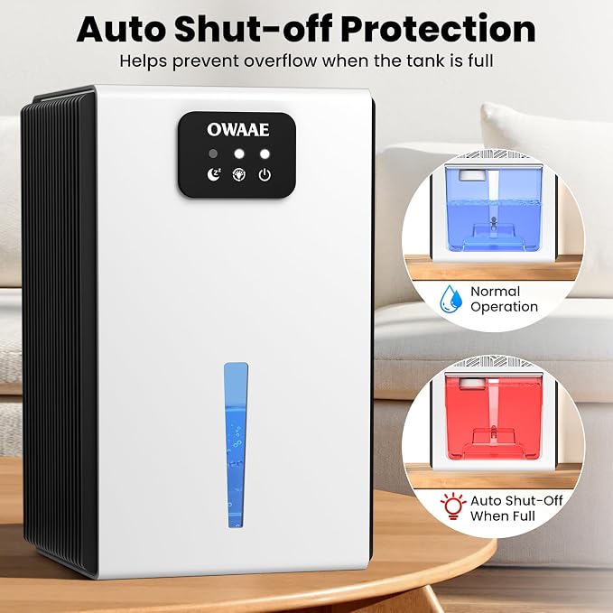 Dehumidifier, 1000 sq.ft Quiet Dehumidifiers - Image 4