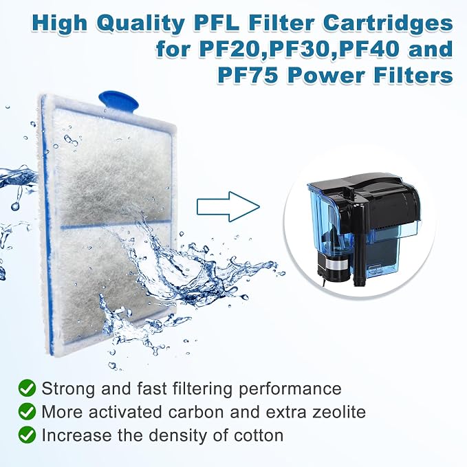driamor 8 Pack Fish Tank Filter Cartridges - Image 2