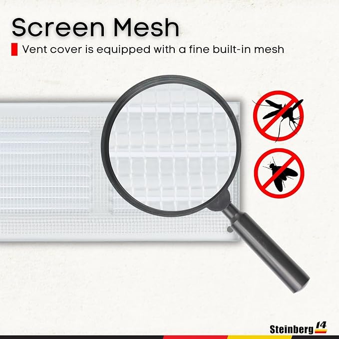 Steinberg14 White Vent Cover 14x2 - Image 3