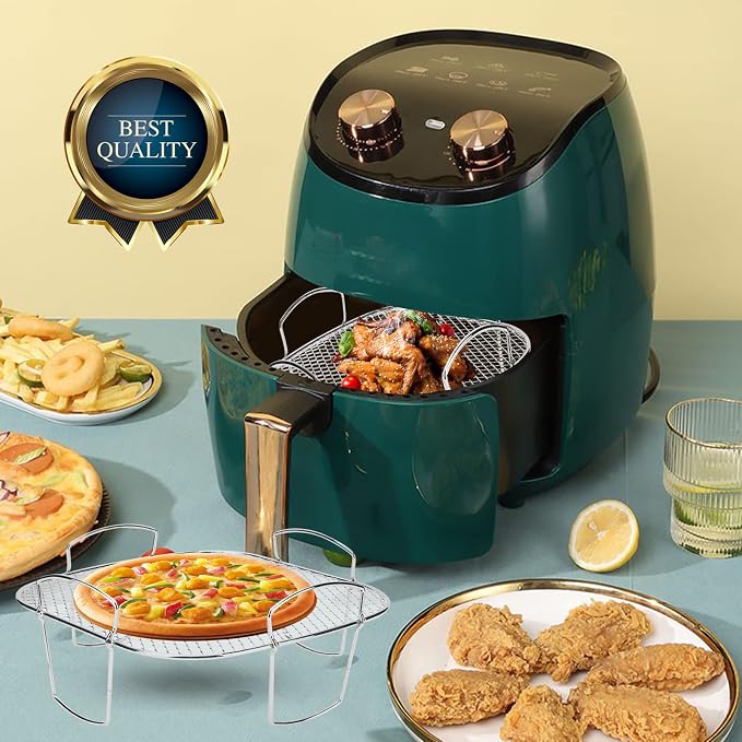 Air Fryer Basket for Nuwave Oven, Steel Grill Basket, Non-stick Mesh Basket Set - Image 4