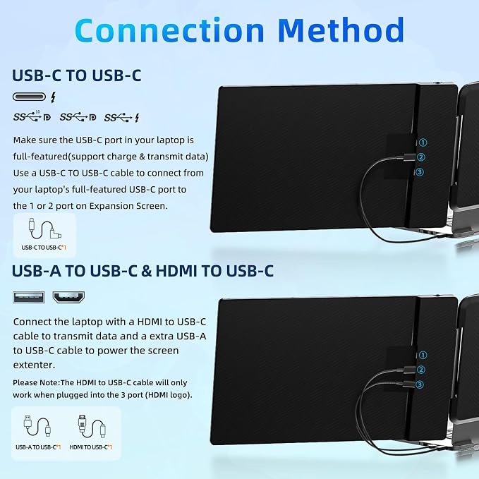 Laptop Screen Extender Travel Monitor - Image 4