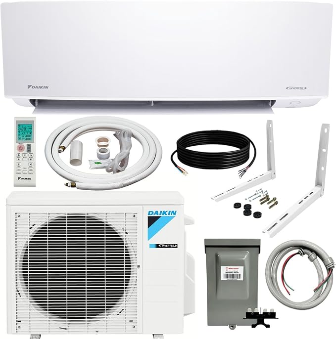 Daikin 9, 000 BTU 18 SEER2 Ductless Mini-Split Wall Mount Heat Pump Air by Daikin