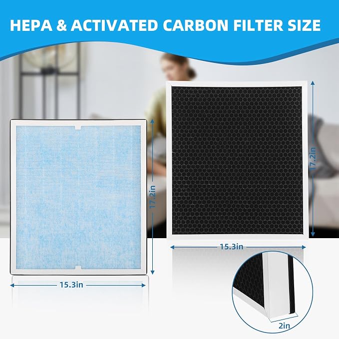 4-Pack HEPA 550 Activated Carbon Filters, MERV 13 | Compatible - Image 2