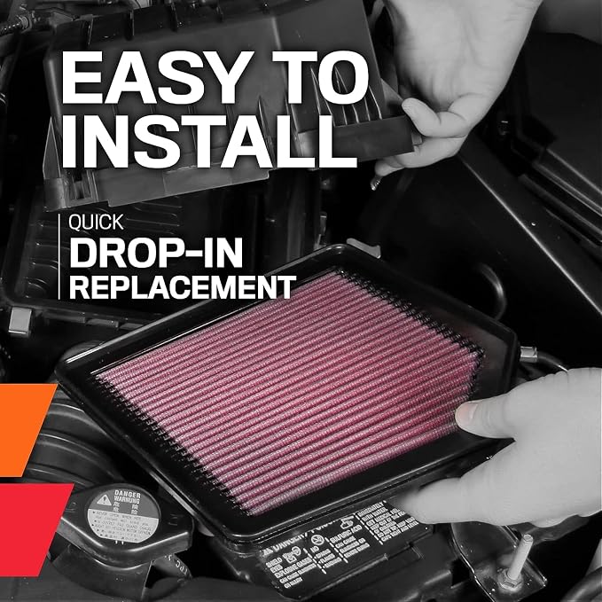 K&N High-Flow Original Lifetime Engine Air Filter: Increase Power: Premium - Image 7