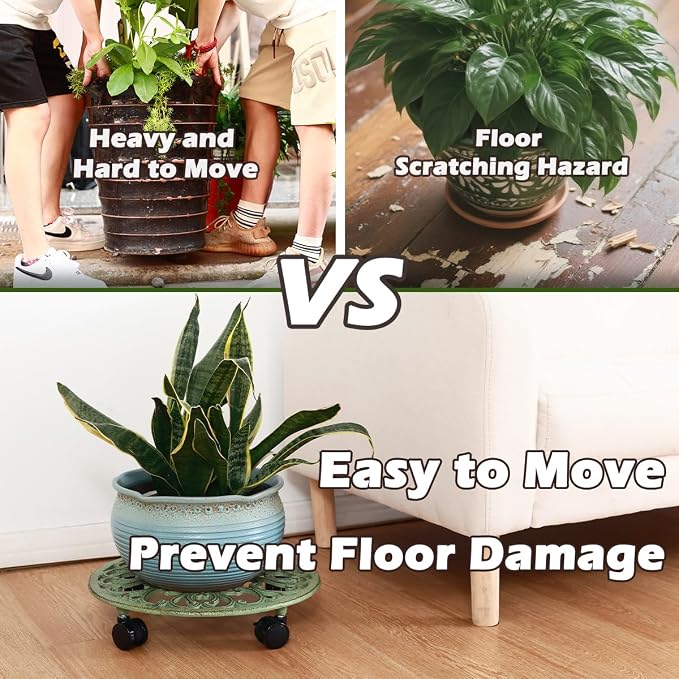14 Inch Rolling Plant Stand - Image 2