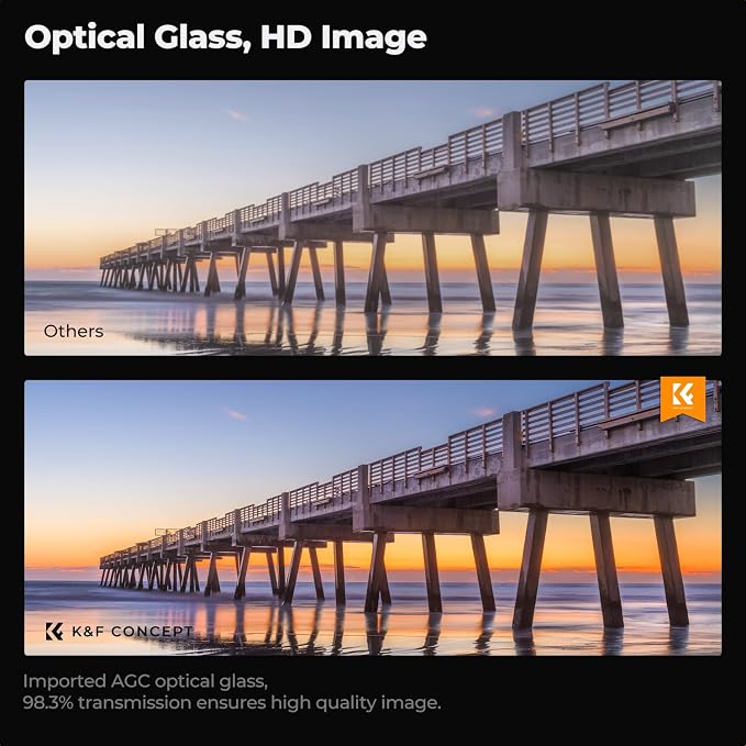K&F CONCEPT 82mm MCUV Lens Protection Filter Ultra Slim 18 Multi-Coating | - Image 4