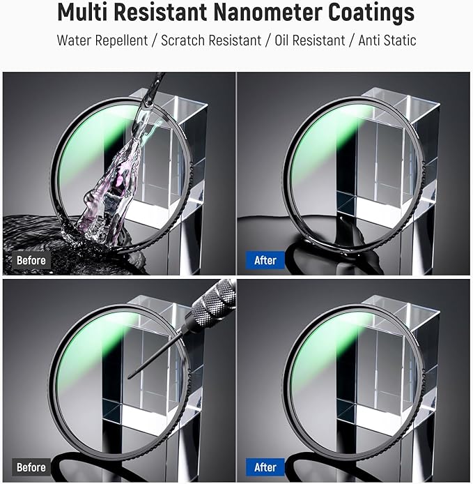 Neewer 82mm MC UV Protection Filter 24 Layer Multi Resistant Nano Coatings/HD - Image 6