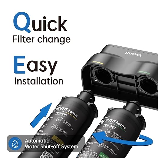 Pureal Hybrid Home PPU-1020K 2 Stage Under Sink Water Filter System, 10K Gallons - Image 5
