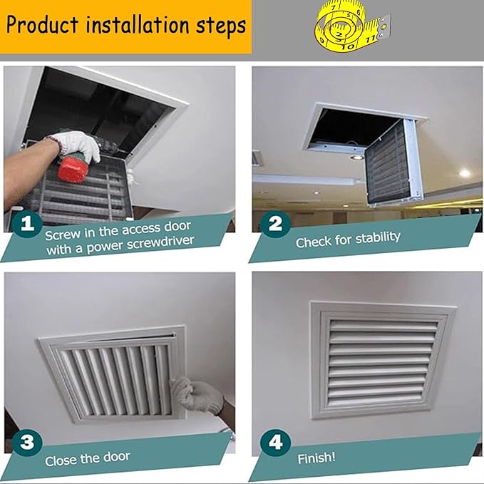 Black Steel Air Vent Covers 14x28 in Duct Grilles - Image 6