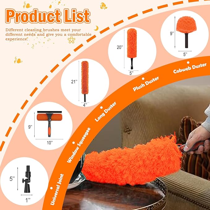 LAANPOLE 20FT High Reach Duster Cleaning Kit - Image 2
