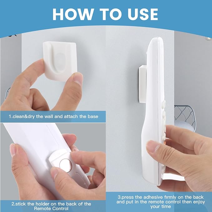 Remote Control Holder Wall Mount 5 Pack Magnetic Control Organizer Containers - Image 3
