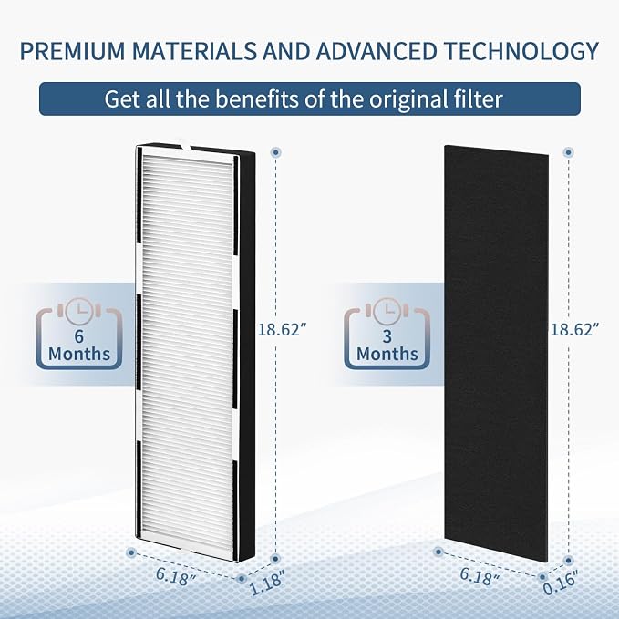 HP600 Filters Compatible with Hunter HP600 Tall Tower Air Puri-fier, 4-in-1 - Image 4