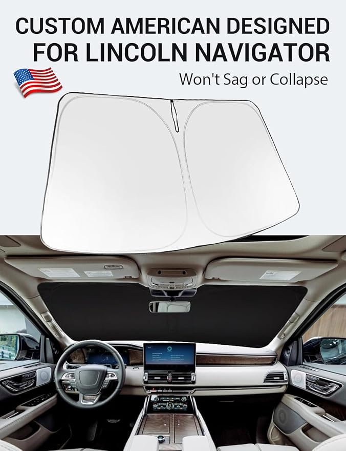 Proadsy 2026 Upgrade Front Windshield Sun Shade Foldable Sunshade Protector - Image 2