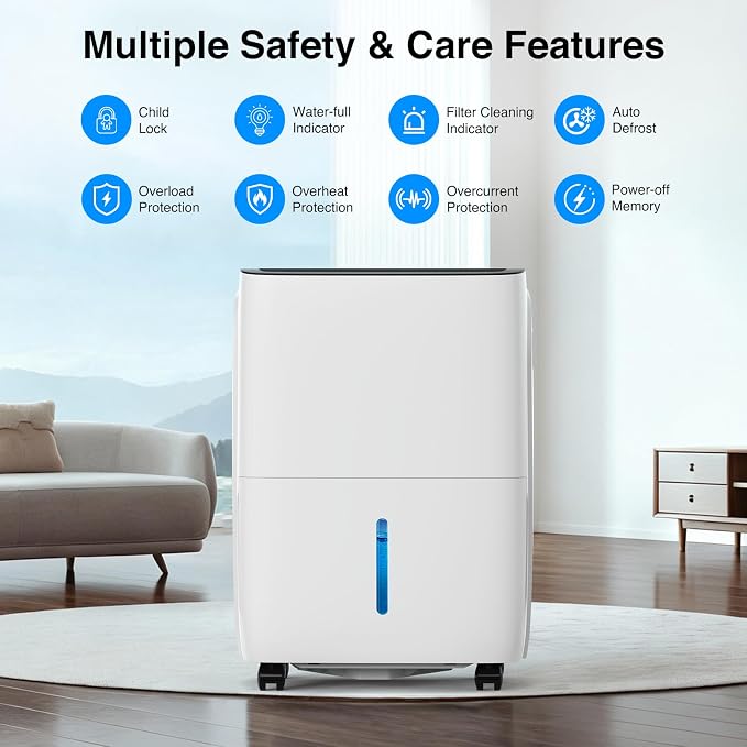 ZAFRO 5000 Sq.Ft Dehumidifiers for Home and Basement - Image 3