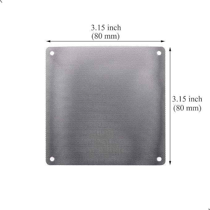 12 Pcs 80mm PVC Black PC Cooler Fan Dust Filter Dustproof Case Cover Computer - Image 2
