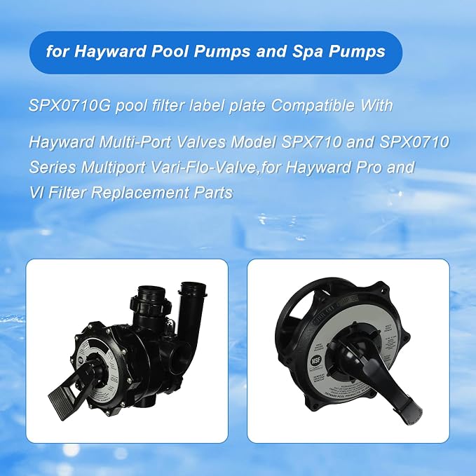 SPX0710G Label Sticker for Hayward Multiport Valve Replacement Label, for - Image 3