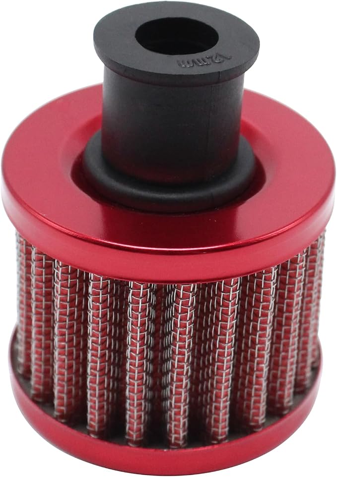 2 PCS/SET Red 12mm Air Filter Cold Air Intake Filter Breather Turbo Vent Air - Image 2