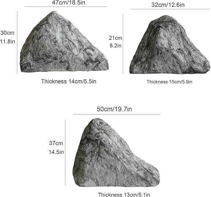 Outdoor Fake Rock Cover Realistic Lightweight Fiberglass Artificial Landscape - Image 7