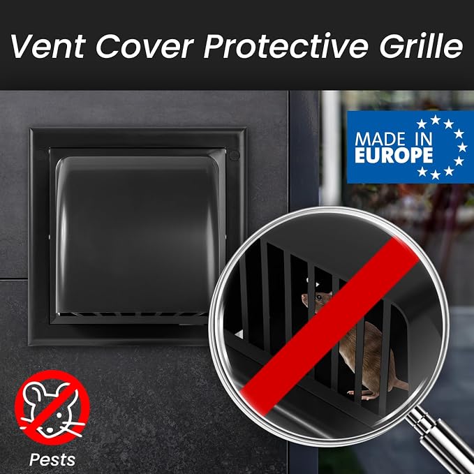 Repa Market 4 Inch Dryer Vent Cover Outside - Image 3