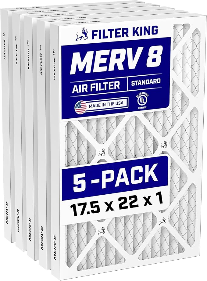 Filter King 17.5x22x1 Air Filter Dust & Allergy Control AC Furnace Filters by FilterKing