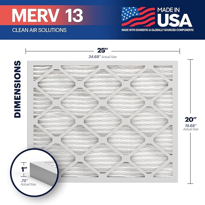 BNX TruFilter 20x25x1 Air Filter MERV 13 - Image 2