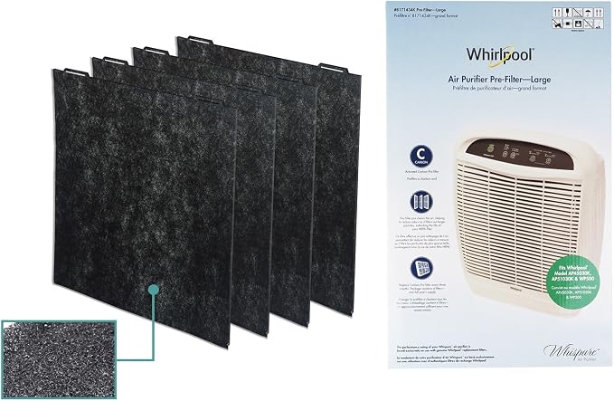 Whirlpool 8171434K, Air Purifier Active Carbon Pre-Filters, Fits Air Purifier - Image 3