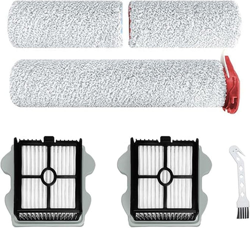 1 Set Main Brush + 2 PCS Filters + Cleaning Brush Replacement Parts Compatible by NUHFUFA