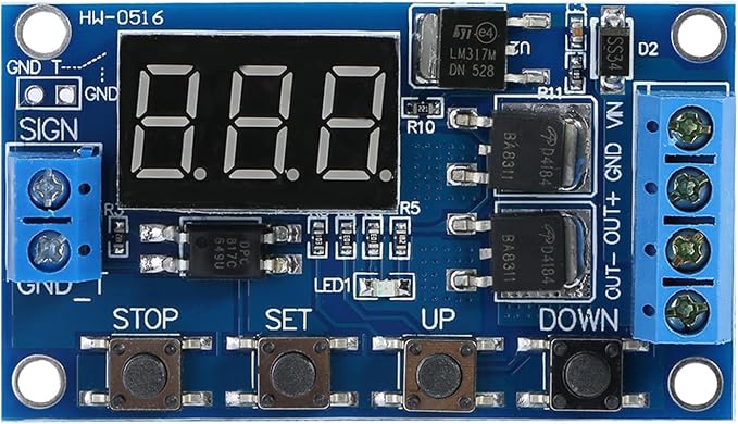 DC 5V-36V Timer Module Cycle Delay Timer Switch Turn On/Off Relay Module - Image 9