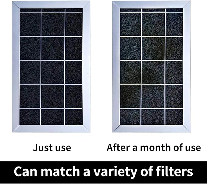 Cut-to-Fit Activated Carbon Filter Sheet Charcoal Air Vent Filters Pad Black - Image 7