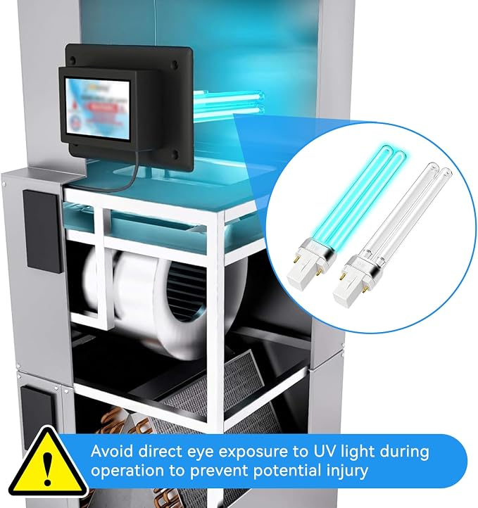 2 Pack 9W UV Light Bulb HVAC Bulb Replacement UVC G23 2 Pin Base | 9 Watt UV - Image 4