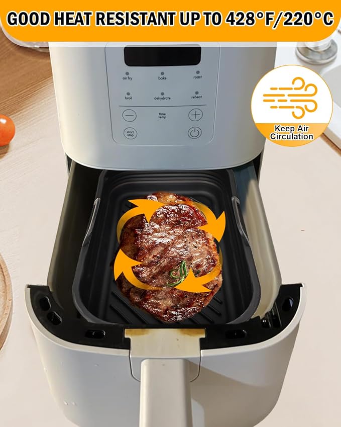 Air Fryer Silicone Liners Collapsible 2-Pack - Image 5