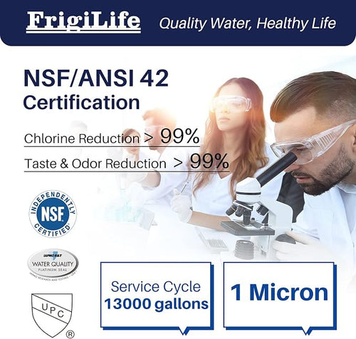 1 Micron 10" x 2.5" Whole House CTO Carbon Sedimen Water Filter Compatible - Image 2
