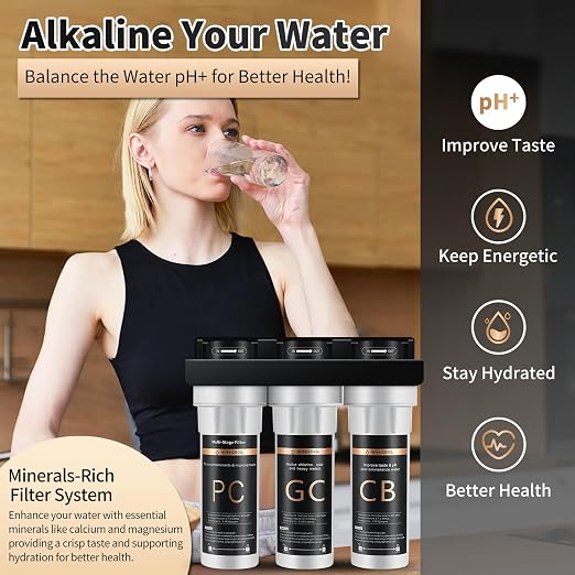 Water Filter for Sink with Faucet, 3-Stage Deep Filtration, NSF/ANSI 42&53 - Image 2