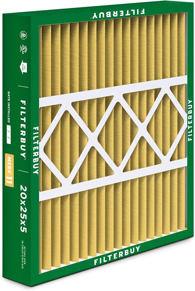 Filterbuy 20x25x5 Air Filter MERV 11 Superior Pet & Allergy Defense, Pleated - Image 8