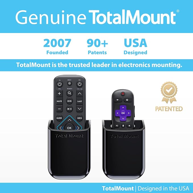 TotalMount Universal Remote Control Holders – Attach to Wall or Back of TV – - Image 6