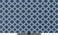 Moroccan Classic Navy Blue Lattice Indoor TV Cover, Elastic TV Screen Protector by Unknown