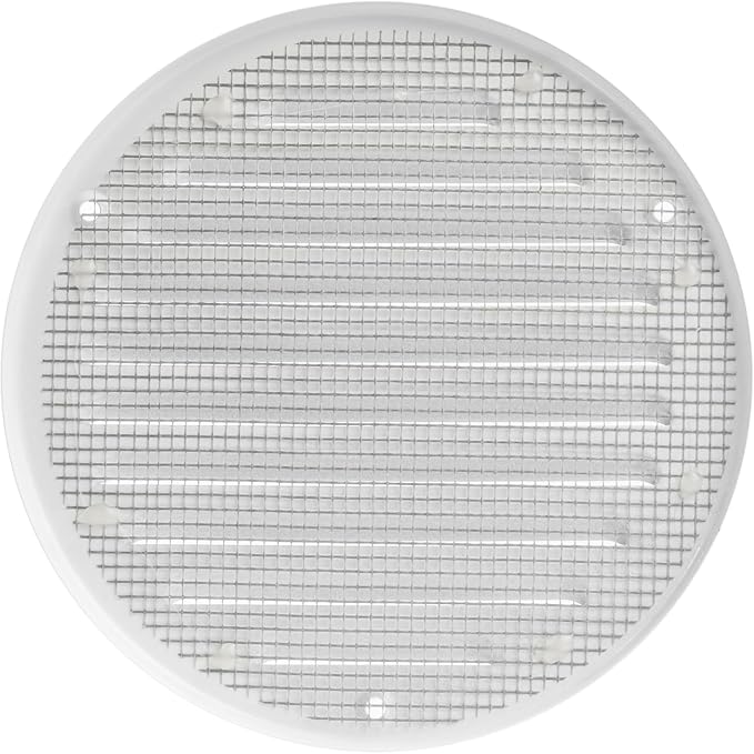 White Metal 5'' Inch Round Ventilation Grille - Image 3