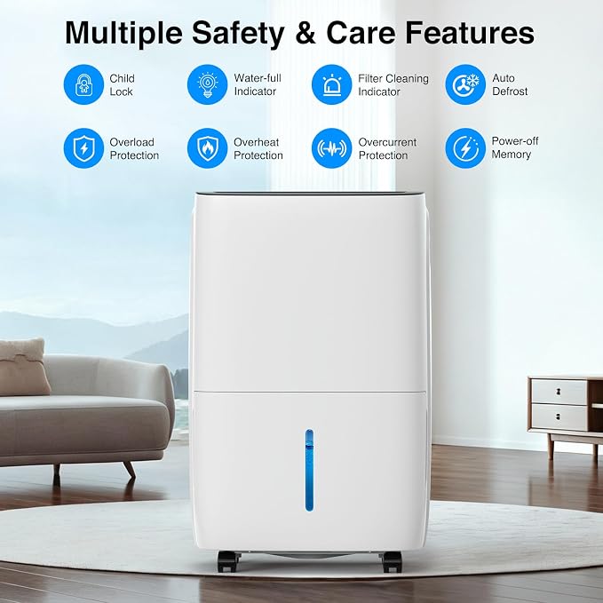 ZAFRO 7000 Sq.Ft Dehumidifiers for Home and Basement - Image 3