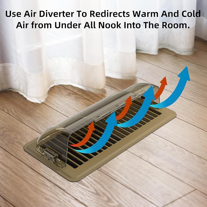 Air Vent Deflectors for Home Floor, Heat Deflectors for Floor Registers - Image 4