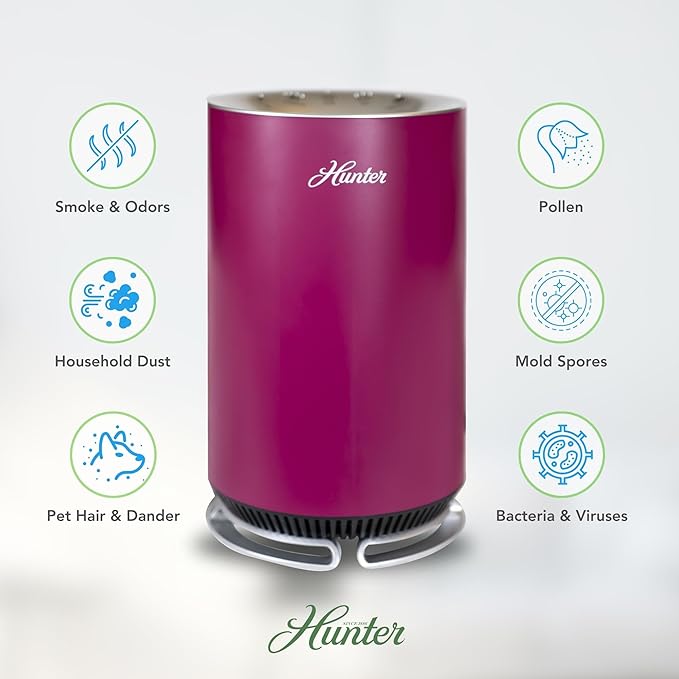 Hunter HP125 AirX Ultra Quiet EcoSilver True HEPA Digital Air Purifier - Image 4