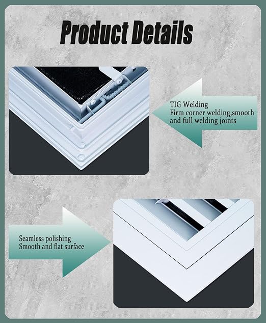 Louvered Air Circulation Vent Cover，Aluminum Vent Access Panel - Image 5