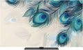 Abstract Animal Art Peacock Feather Indoor TV Cover, Elastic TV Screen by Unknown