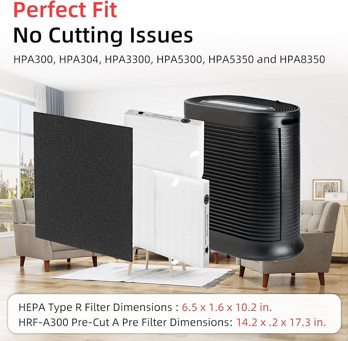 HPA300 Replacement Filters for Honeywell HPA300 Series Air Purifier, Replace - Image 4
