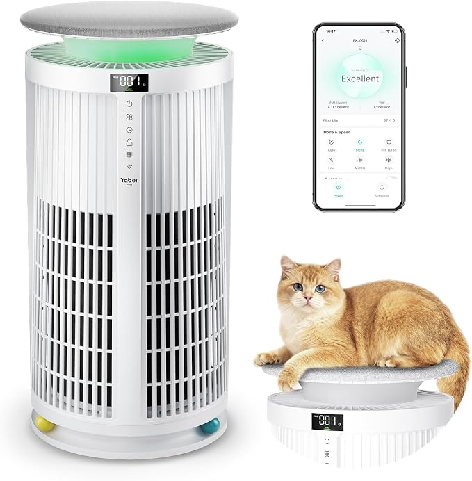 Large Air Purifiers for Home Large Room up to 4200ft², Yaber HEPA Air Purifier by YaberPets