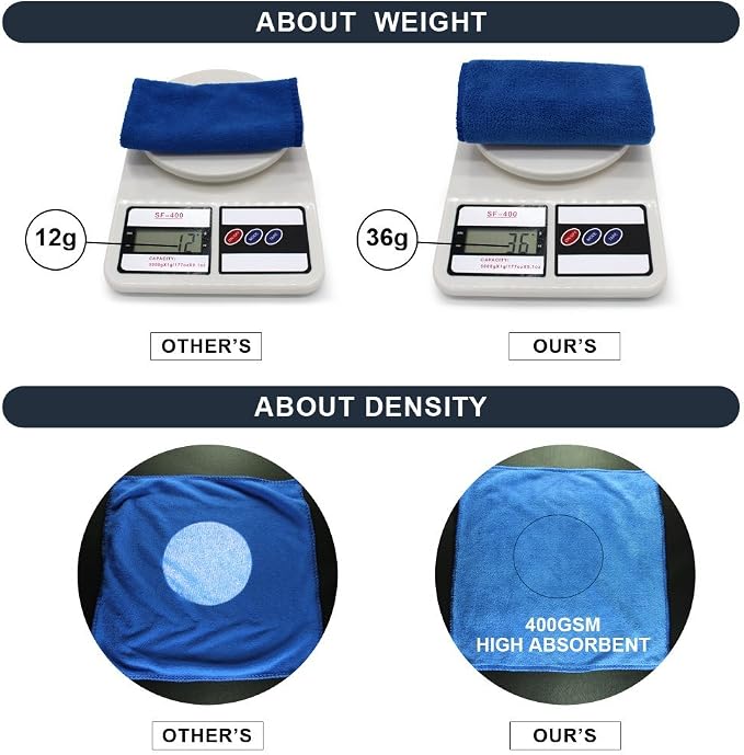 Microfiber Cleaning Cloths Car Wash Drying Towel Rags Home Essential Cleaner - Image 3