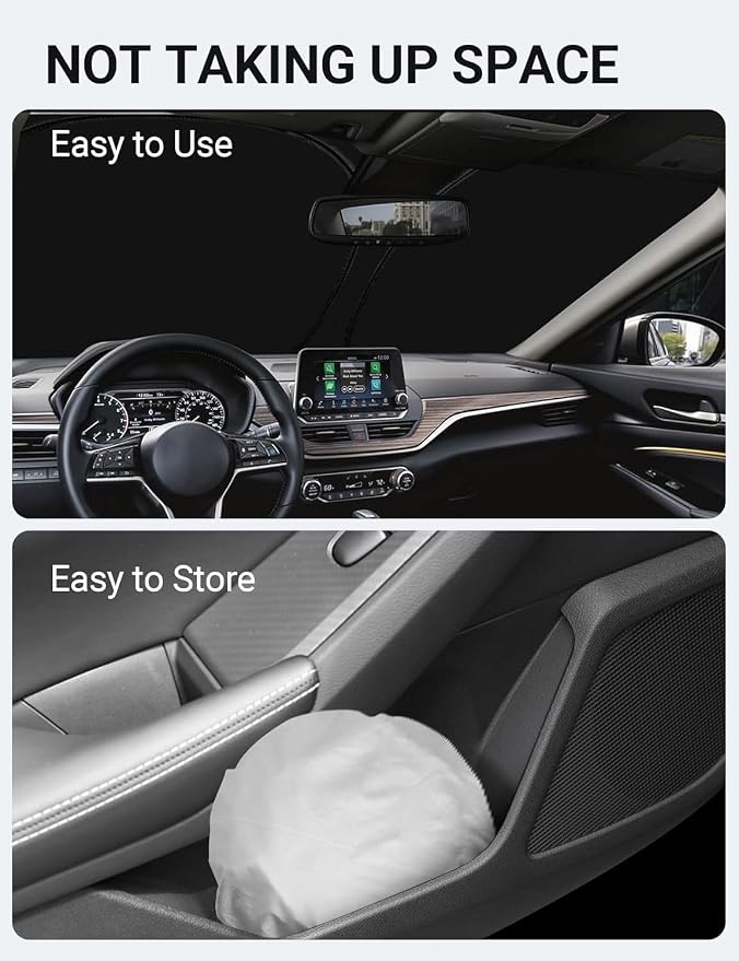 Proadsy Windshield Sun Shade for Nissan Altima 2019-2025 2026 4-Layer Foldable - Image 9