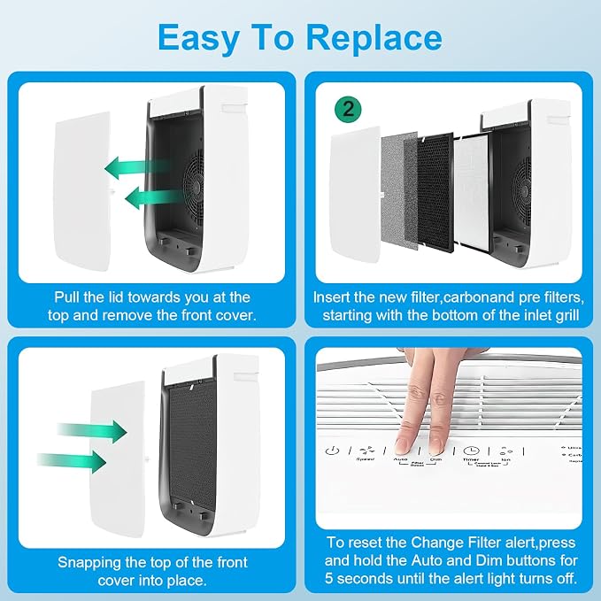 12 Pack 3000 Air Replacement Filter, Compatible - Image 8