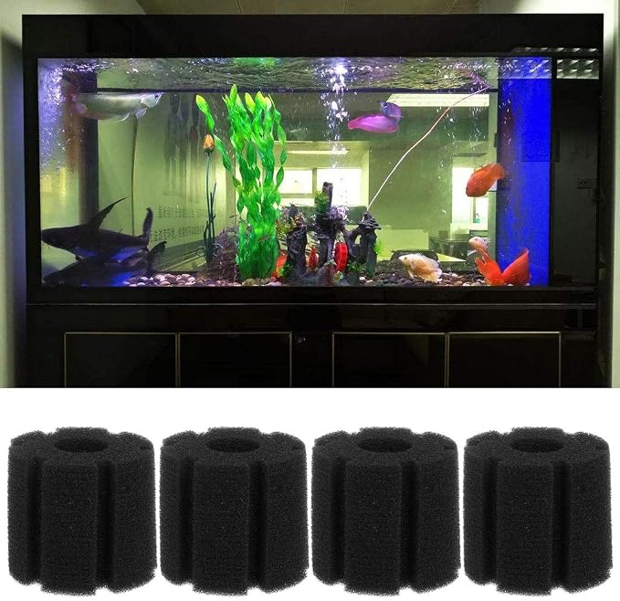 4-Pack Sponge Filter Foam Biochemical Sponge Replacement Aquarium Fish - Image 3